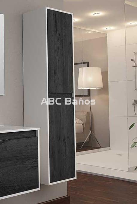 Mueble Columna de baño Armario Alto para baño con 1 Cajón y 2